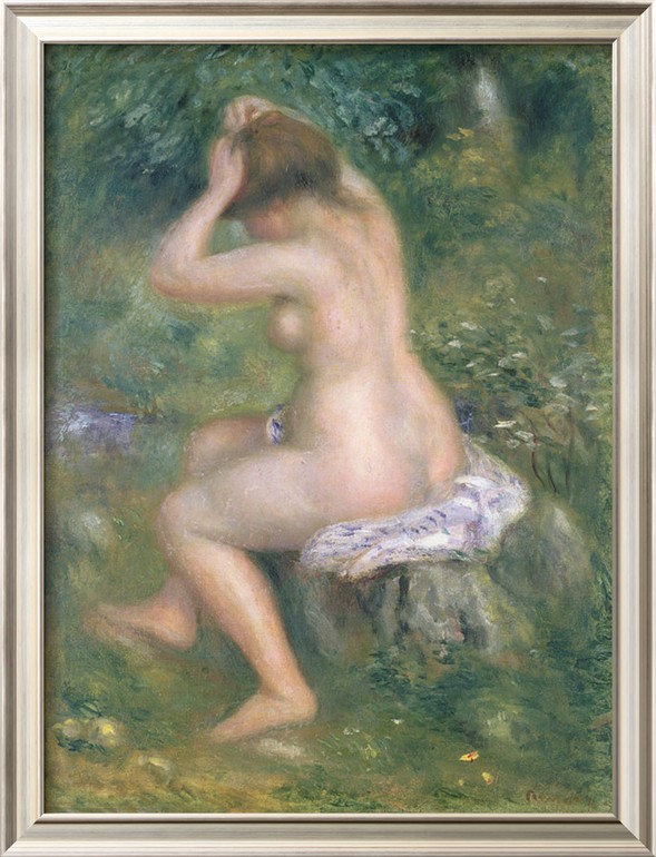 A Bather c1885 - Pierre-Auguste Renoir painting on canvas